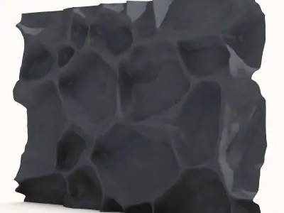 Freeform Stone Wall Asset 3D model