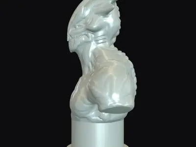 Raisher The Sky Reaper Printable Bust Free 3D print model