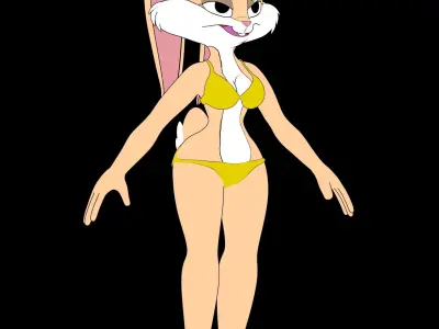 Lola Bunny Model Not 2D 3D model