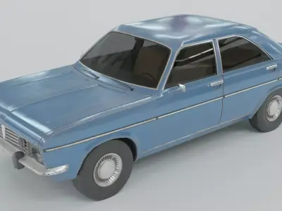 Chrysler 160  Low-poly 3D model