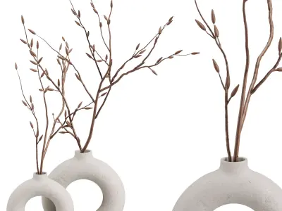 Dry Branches Bouquet39 3D model