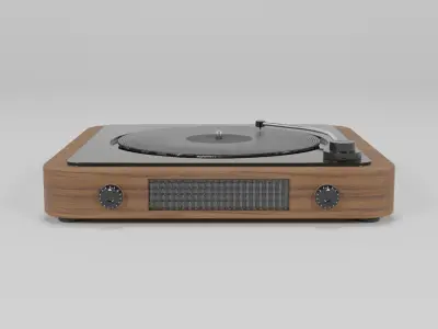 Modern Vinyl Player Low-poly 3D model