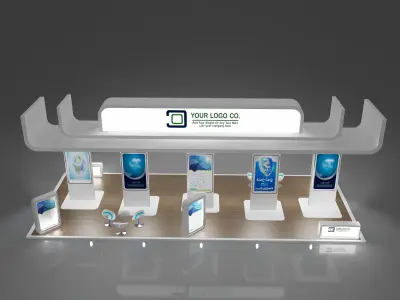 Booth Exhibition Stand a388c 3D model