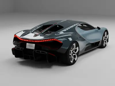 bugatti tourbillon 2026 Rigged 3D model