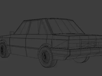 Nissan Sentra  Low-poly 3D model