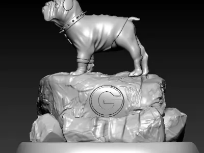 NFL - Bulldog - The Georgia Bulldogs football 3D print model