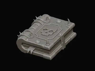 Stylized Book Low-poly 3D model