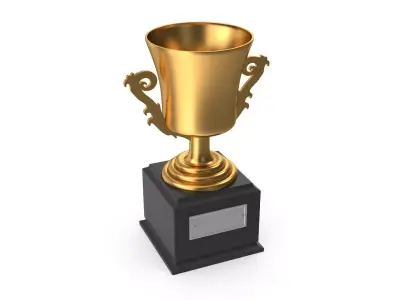 Gold Cup Low-poly 3D model