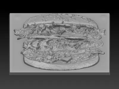 Burger hamburger 3D print model