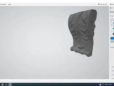 Wood Art Decoration 3D model