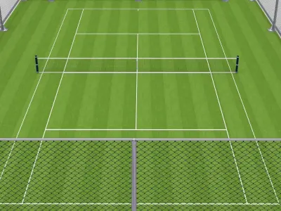 Tennis Court Collections 3D model