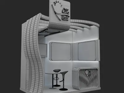 Booth Exhibition Stand a262a  3D model