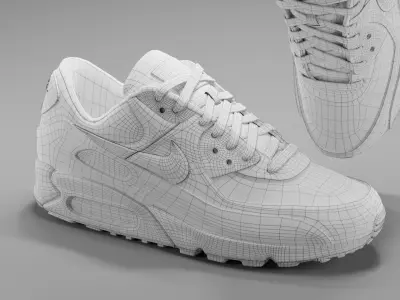 Airmax - Nike Shoes 08 Low-poly 3D model