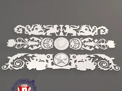 Gold decoration 3D model