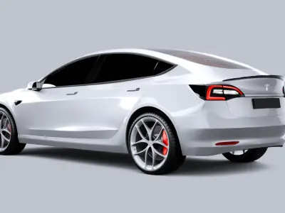 Tesla Model 3 2023 3D model