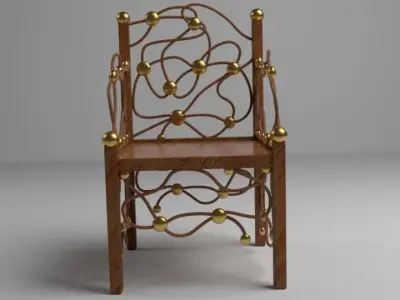 Unique Chair Free low-poly 3D model
