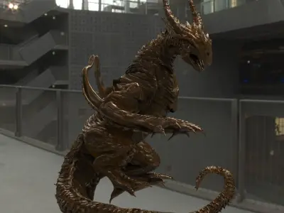 Dragon lizard 3D model