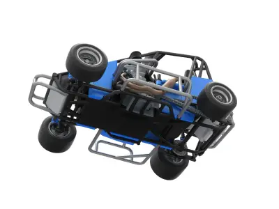 Pavement 600 Micro sprint car Scale 1 to 25 3D print model
