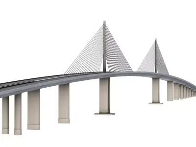 Sunshine Skyway Bridge 3D model