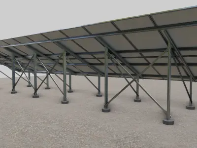 Solar Panel Steel Construction Type 6 3D model