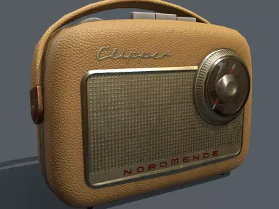 Pbr Textured Vintage Radio  Low-poly 3D model