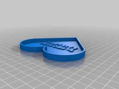 Heart shape pot for Magic Beans Free 3D print model