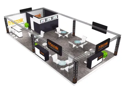  Booth Exhibition Stand a399a 3D model