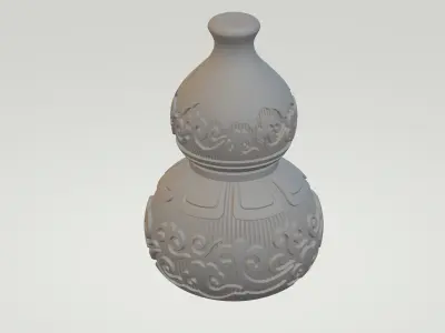 Lucky Cloud Gourd 3D print model