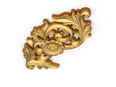 Decorative Classic Corner Element 01 3D print model