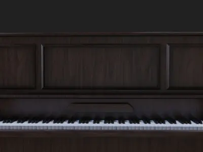 Upright Piano 3D model