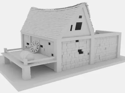 Medieval Build Free low-poly 3D model