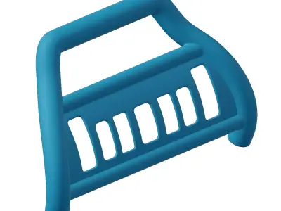 Plastic Vehicle Bumper Bull Bar Toy 3D model