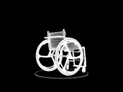 wheelchair 3D model