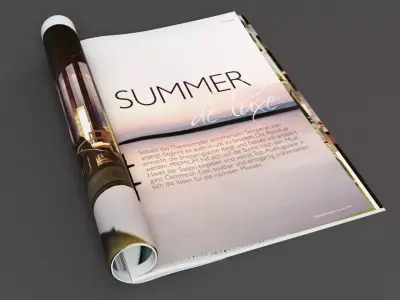 Magazine Set 2 summer 3D model
