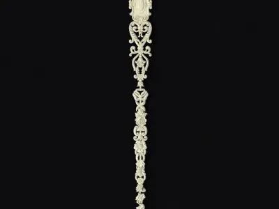 Central decor ornament for furniture 3D model 626