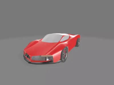 Supercar Low-poly 3D model purchase