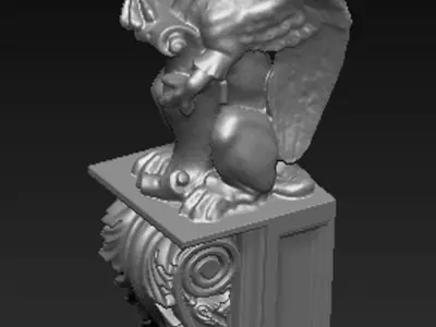 Corbel Decorative Dragon 4 3D model