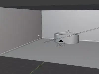 Retro Bathroom 3D model