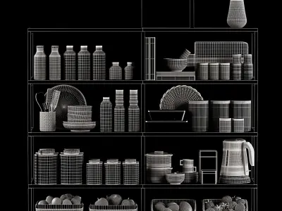 kitchen accessories 002 3D model