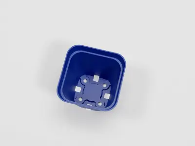 Flower pot model Low-poly 3D model