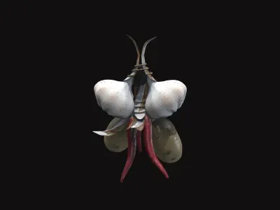 Medieval Hanging Plants V01 Low-poly 3D model