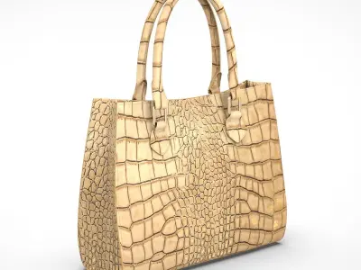 Leather bag Low-poly 3D model