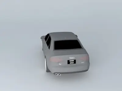 2011 Audi A4 2.0T Low Poly Free 3D model