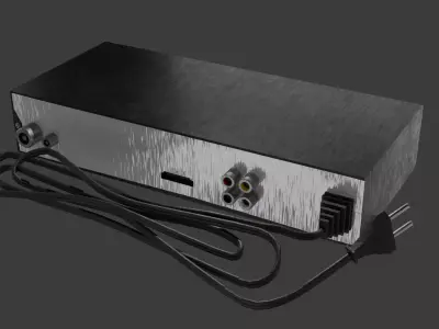 TV Box Set Top Box 3D model Low-poly 3D model