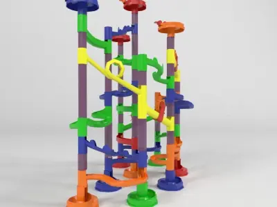 Ball circuit Lowpoly  Low-poly 3D model