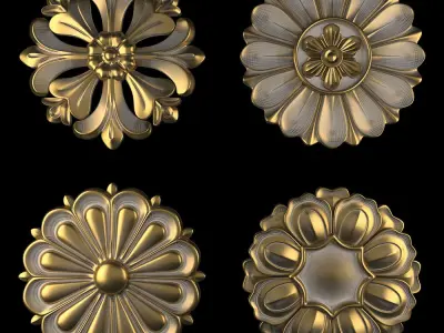 Rosettes 12 3D model