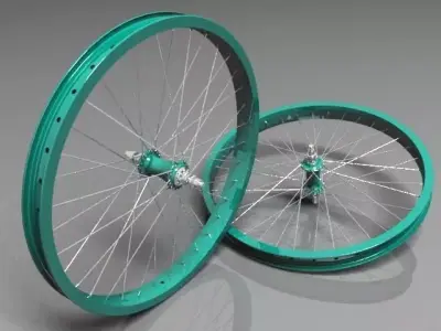 bmx wheelset 3D model