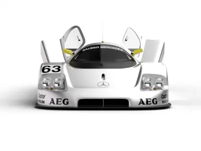 Mercedes Benz C9 GT 1987 Sauber Racing HQ 3d model 3D model