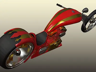 Nehmesis Chopper - High Poly 3D model