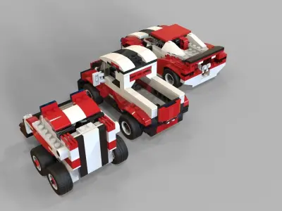 Lego cars pack 2 3D model